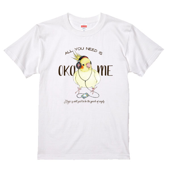 ゆとり屋Tシャツ　オカメインコ